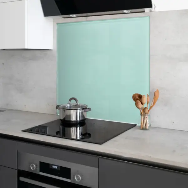 6mm Toughened Painted Glass Kitchen Splashback - "Beech Breeze" R230E